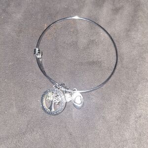 Silver Tree of Life Charm Bracelet